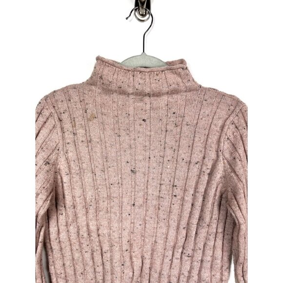 Madewell mock neck wool‎ pink sweater - Picture 2 of 8